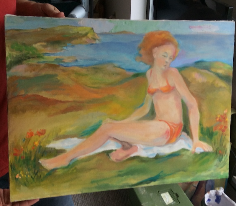Woman in bikini