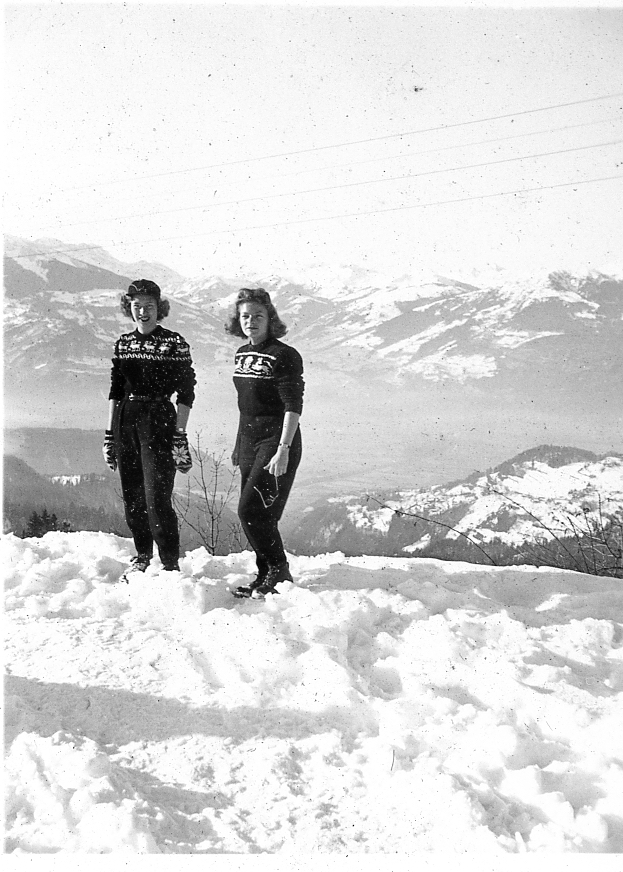 Mimi in snow scene