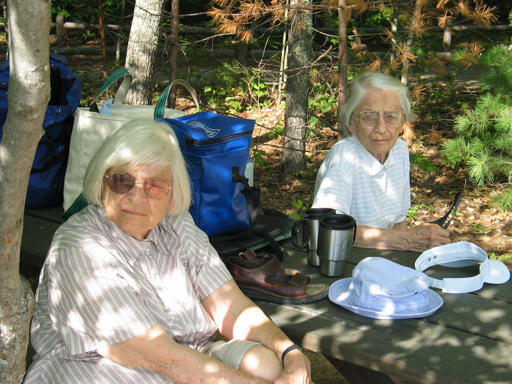 Mimi and Nina at Range Pond