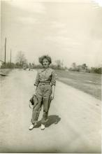 Mimi in WAC uniform